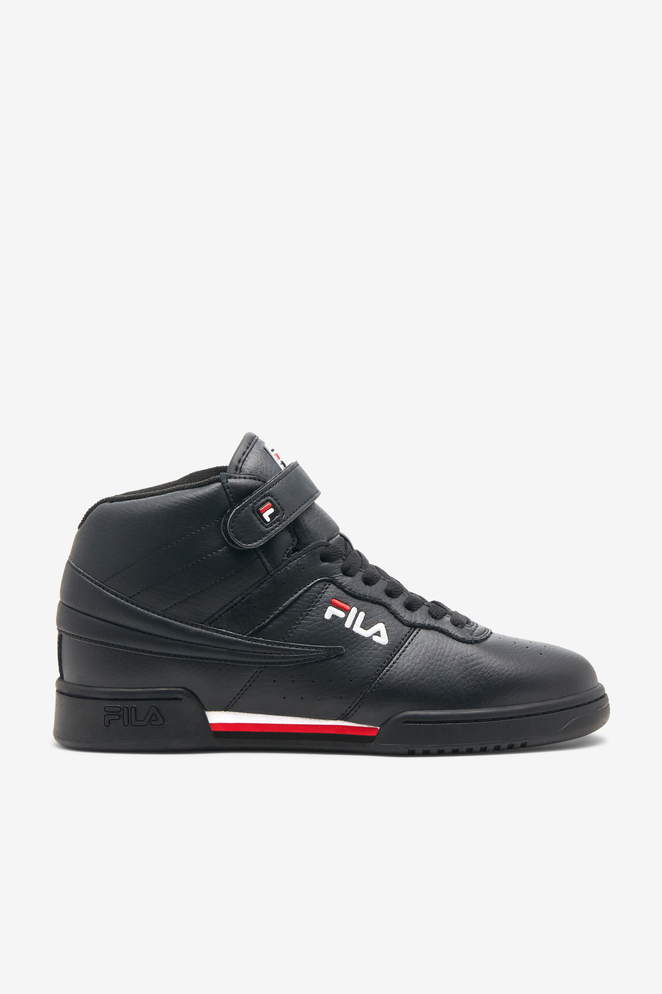 All black fila store high tops