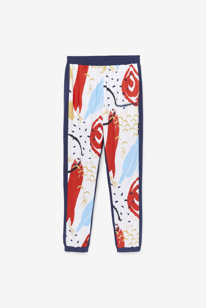 THE MUSEUM PRINTED PANT/PEAC/WHT/CRED/Extra large