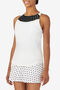 FULL COVERAGE TANK/WHT/BLKP/RATTN/Large