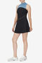 DRESS/BLK/DBLU/RATTN/Large
