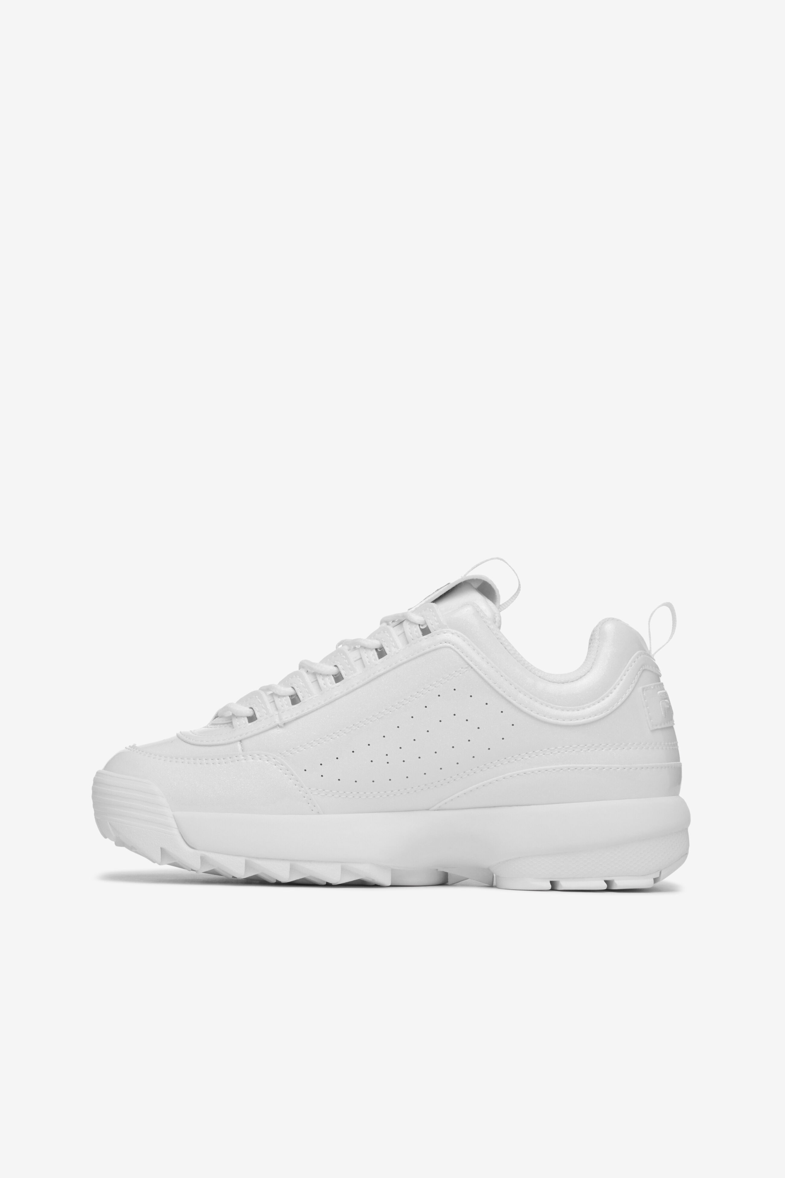 Women's fila disruptor ii top premium metallic casual shoes