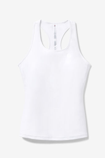 RACERBACK TANK/WHITE/Large