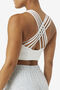 UPLIFT HIGH NECK SPORTS BRA/WHITE/Small