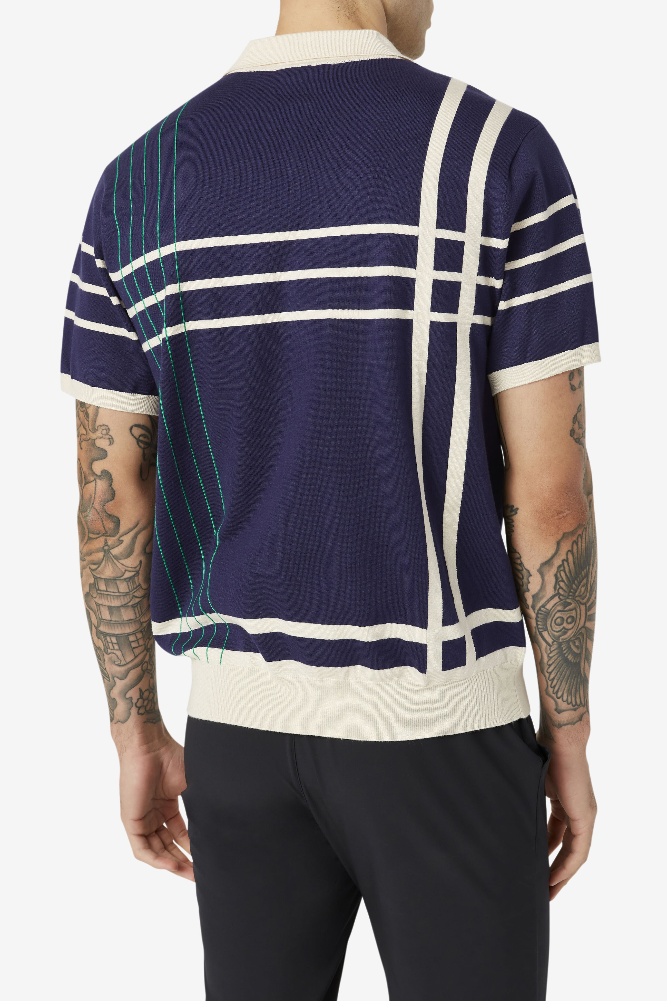 Fila polo mens brown sale