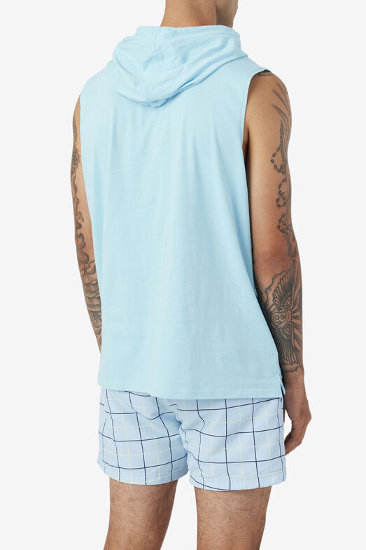 Zany Sleeveless Hoodie Tops Fila