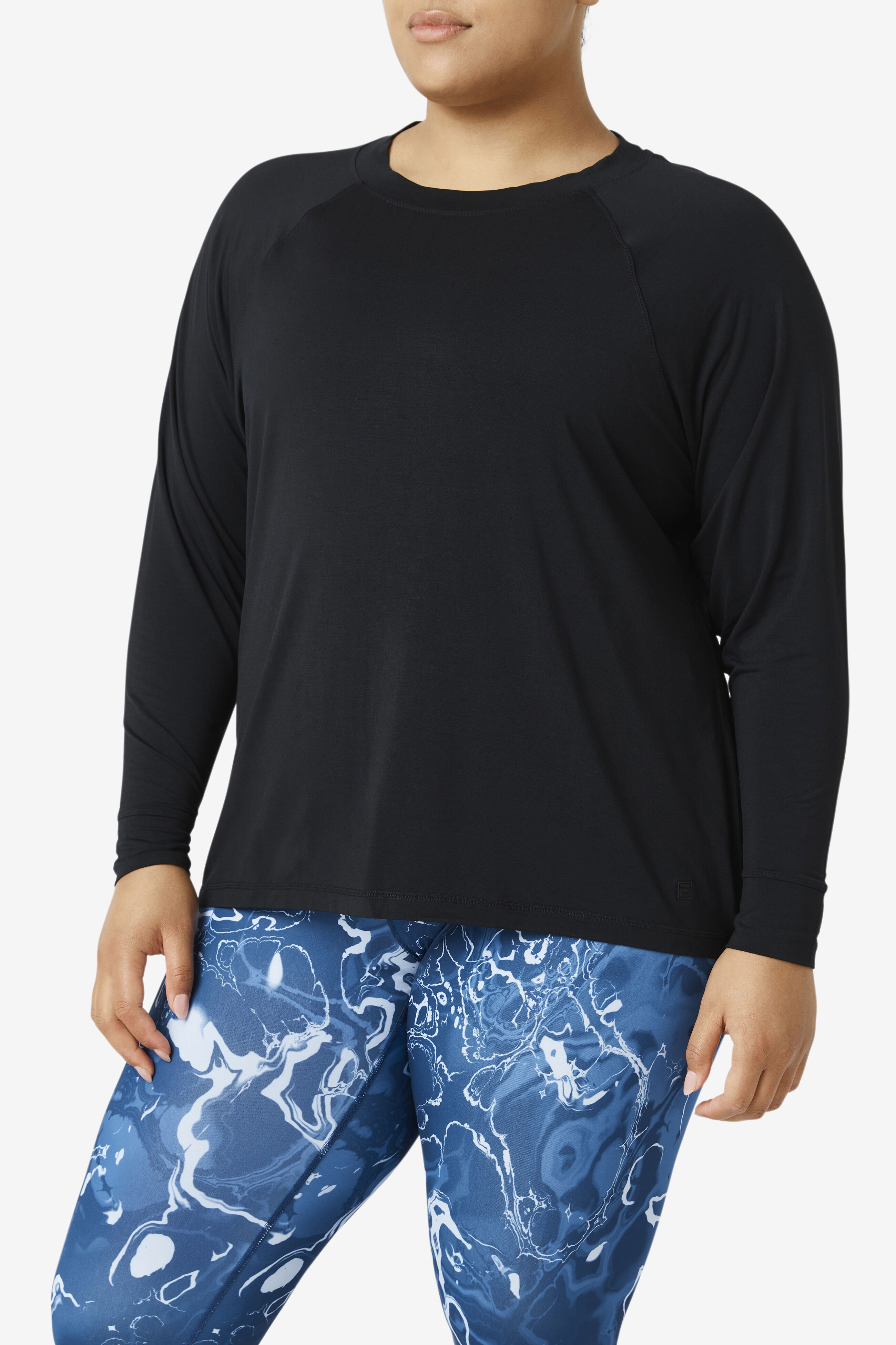 Fi lux Mesh Back Long Sleeve Crew Fila Fila