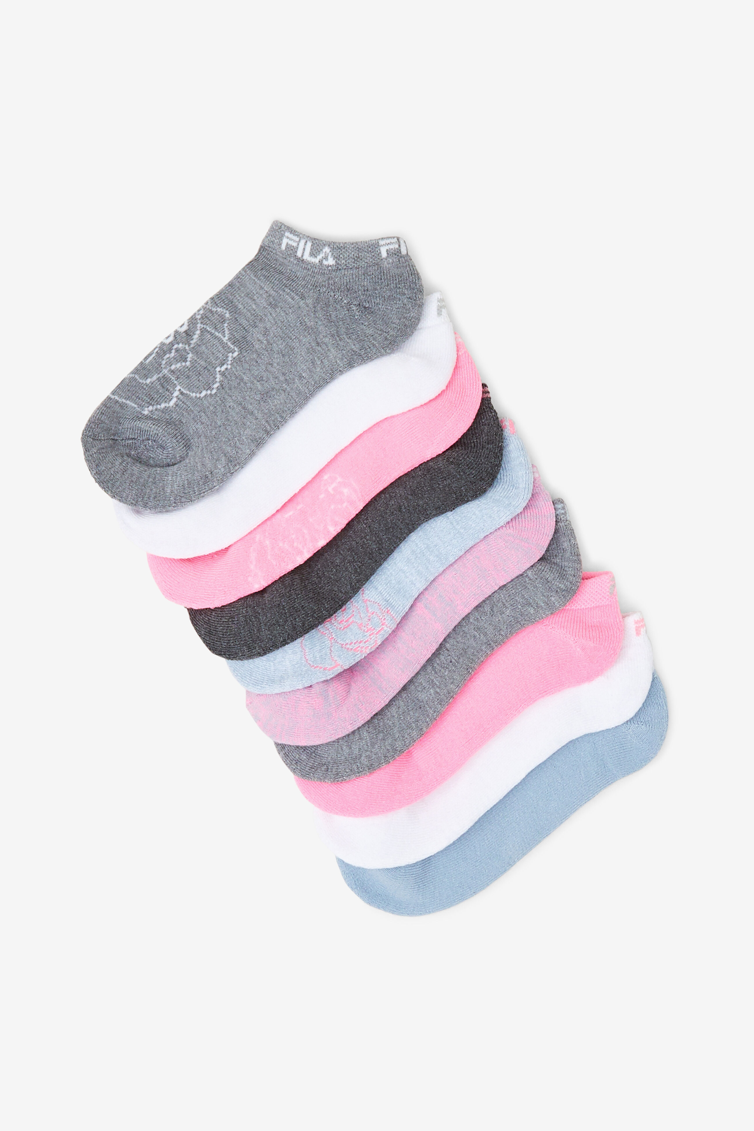 Girl s Floral No Show Sock 10 pack Socks Hats Accessories Fila