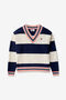VARSITY V- NECK SWEATER