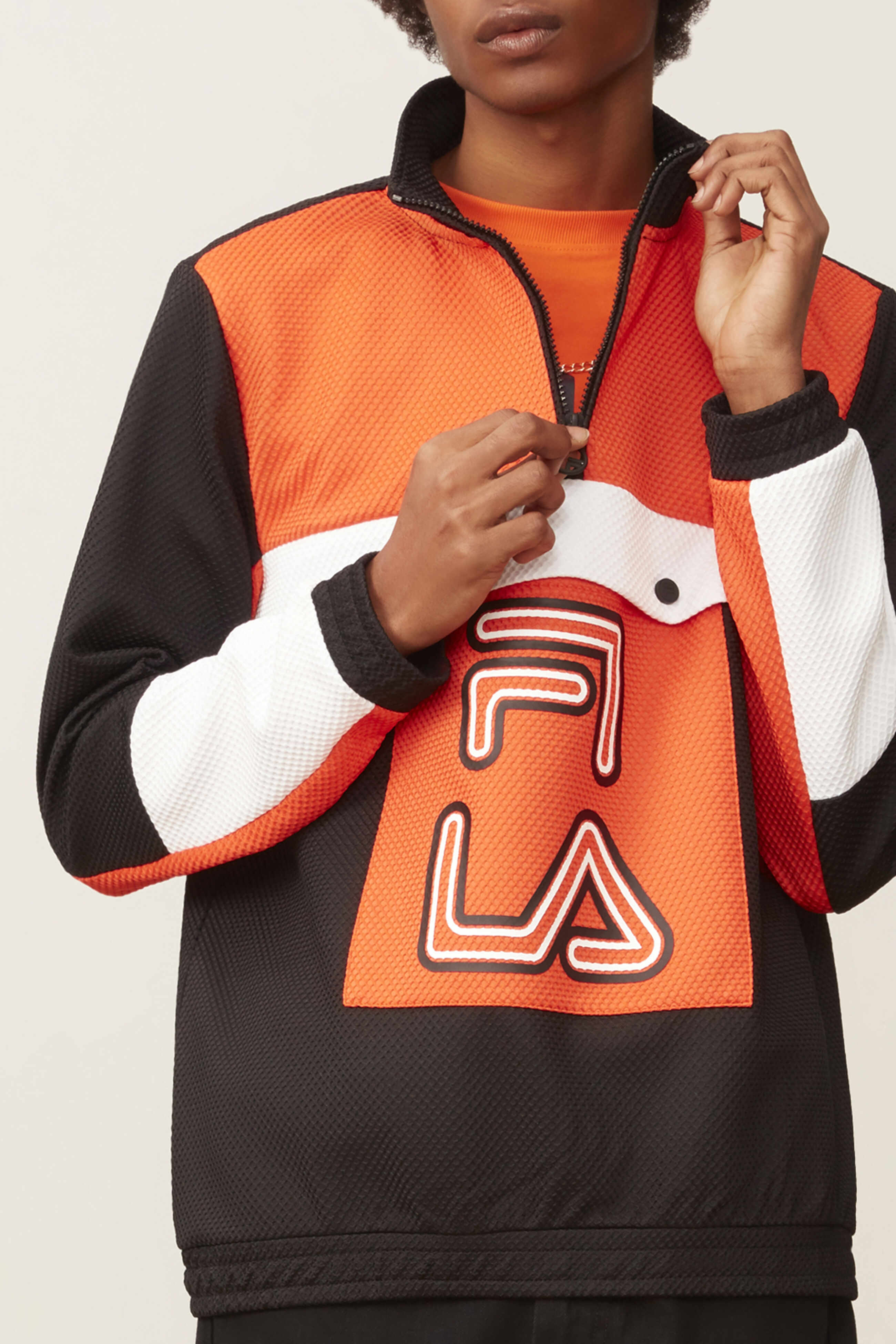 Tiger Mesh 1 4 Zip Sweaters Outerwear Fila