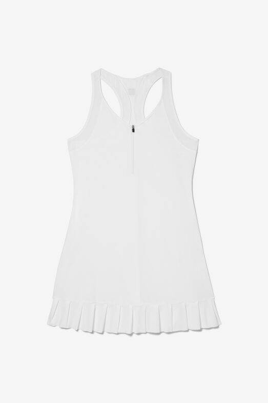 WHITELINE PLEATED DRESS