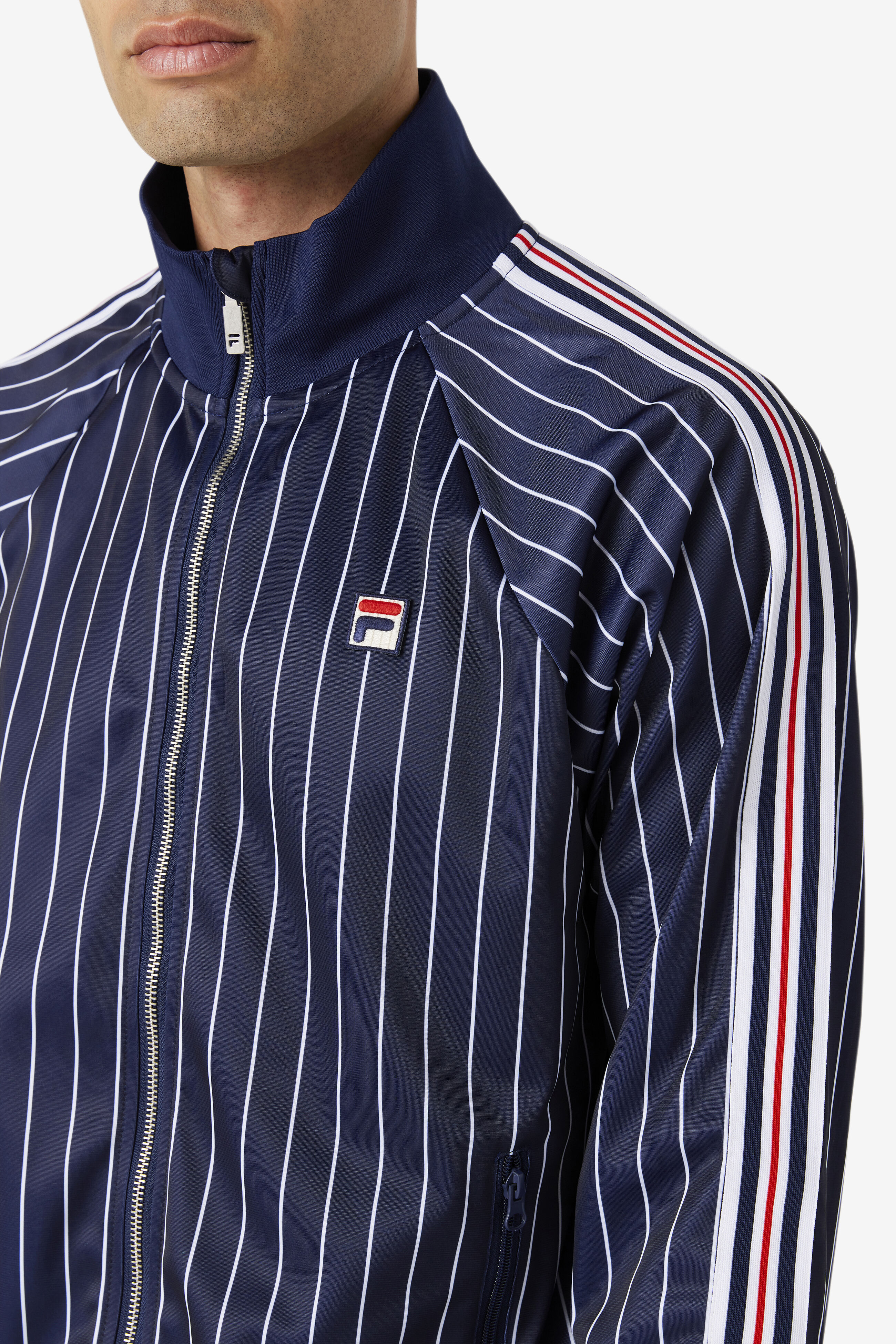 Fila striped jacket hot sale