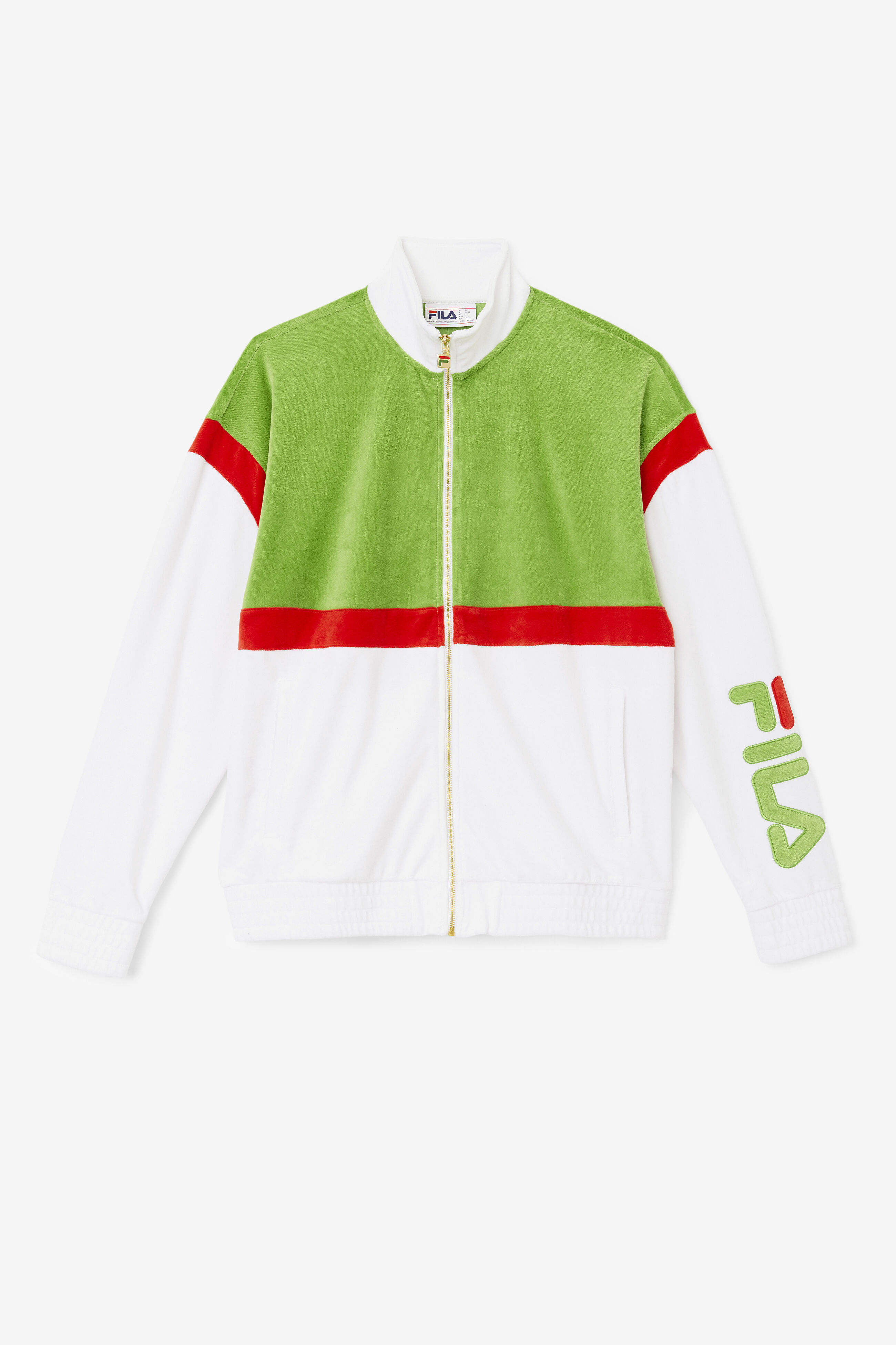 Mansur Two toned Velour Jacket Fila
