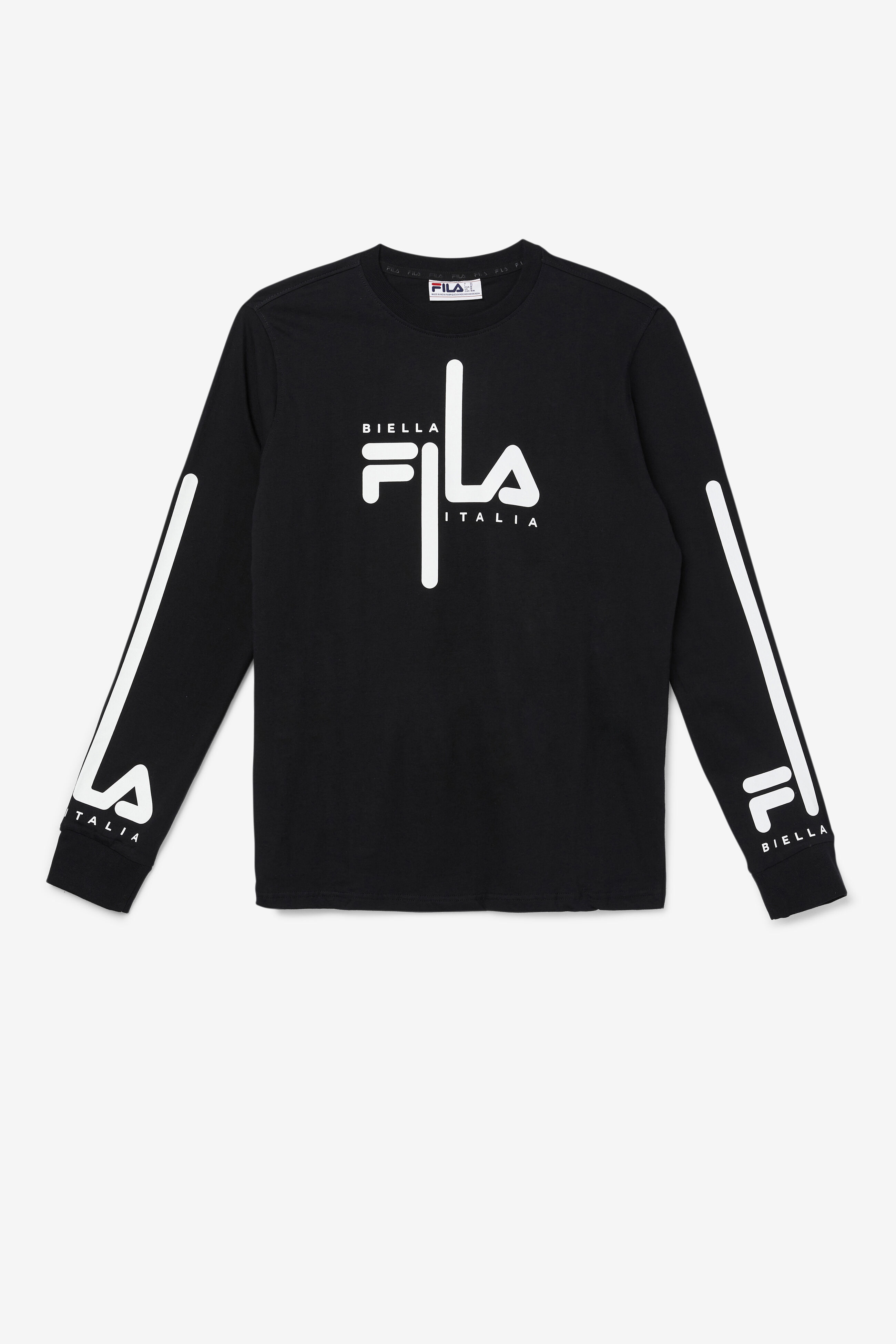 Martino Long Sleeve Logo T shirt Fila