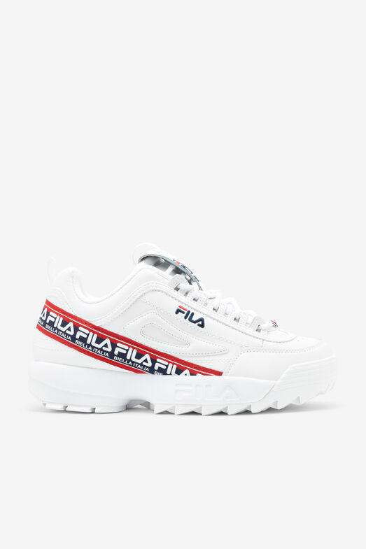 2 Logo Tape Men's Chunky White Sneakers | Fila