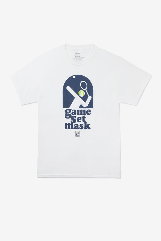 GAME SET MASK TEE/WHITE/Large