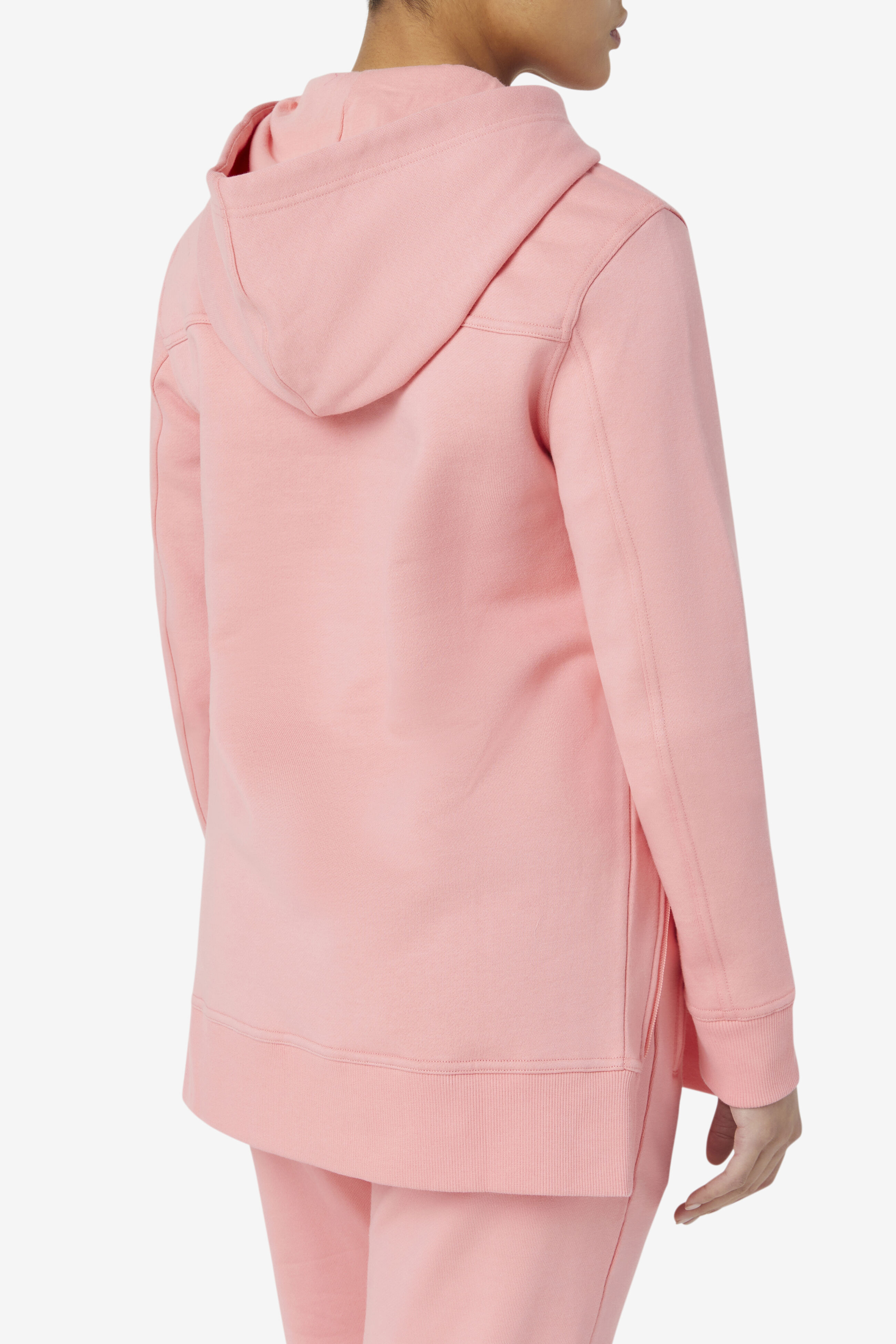 Baby pink fila hoodie hotsell