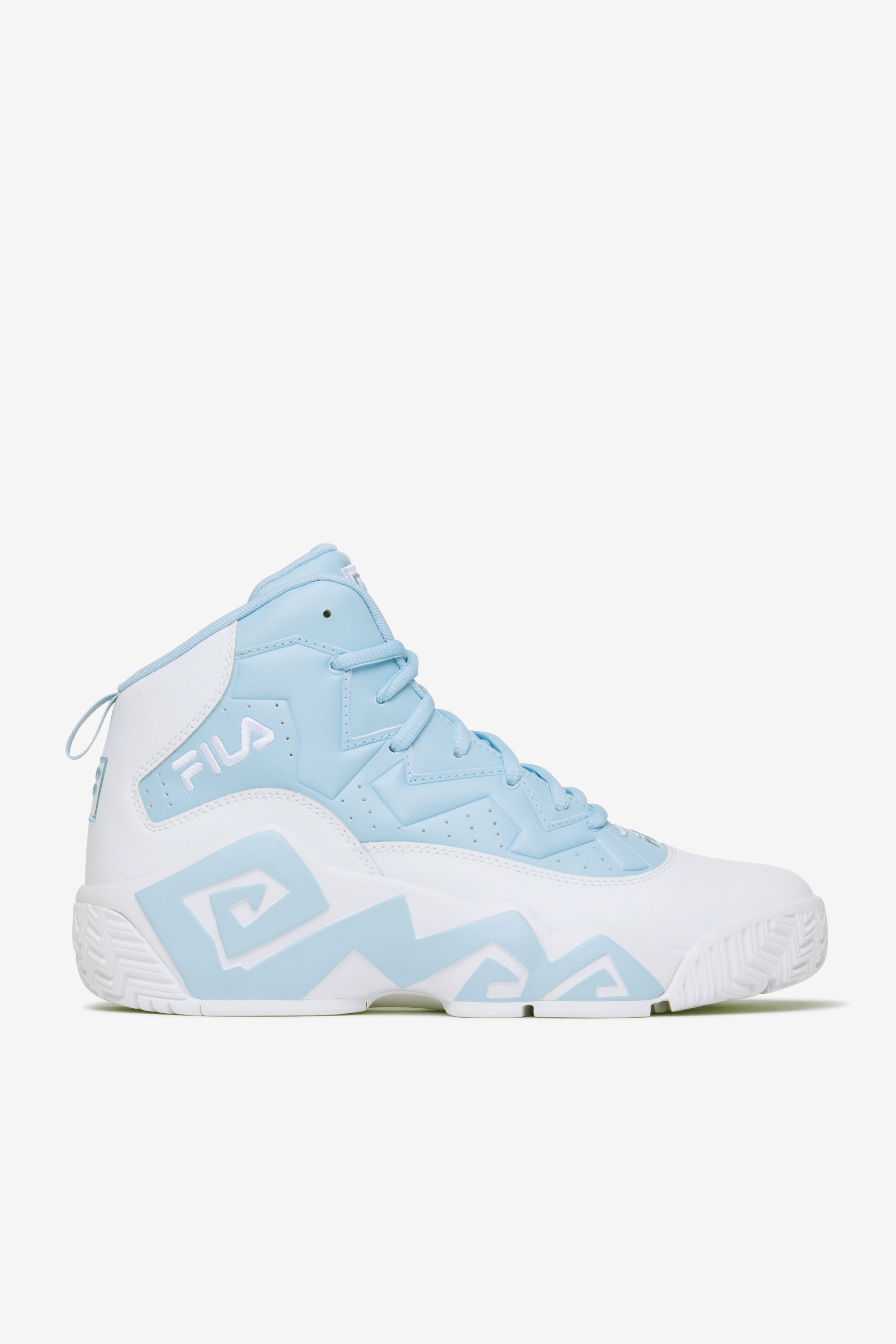 Fila white basketball shoes on sale