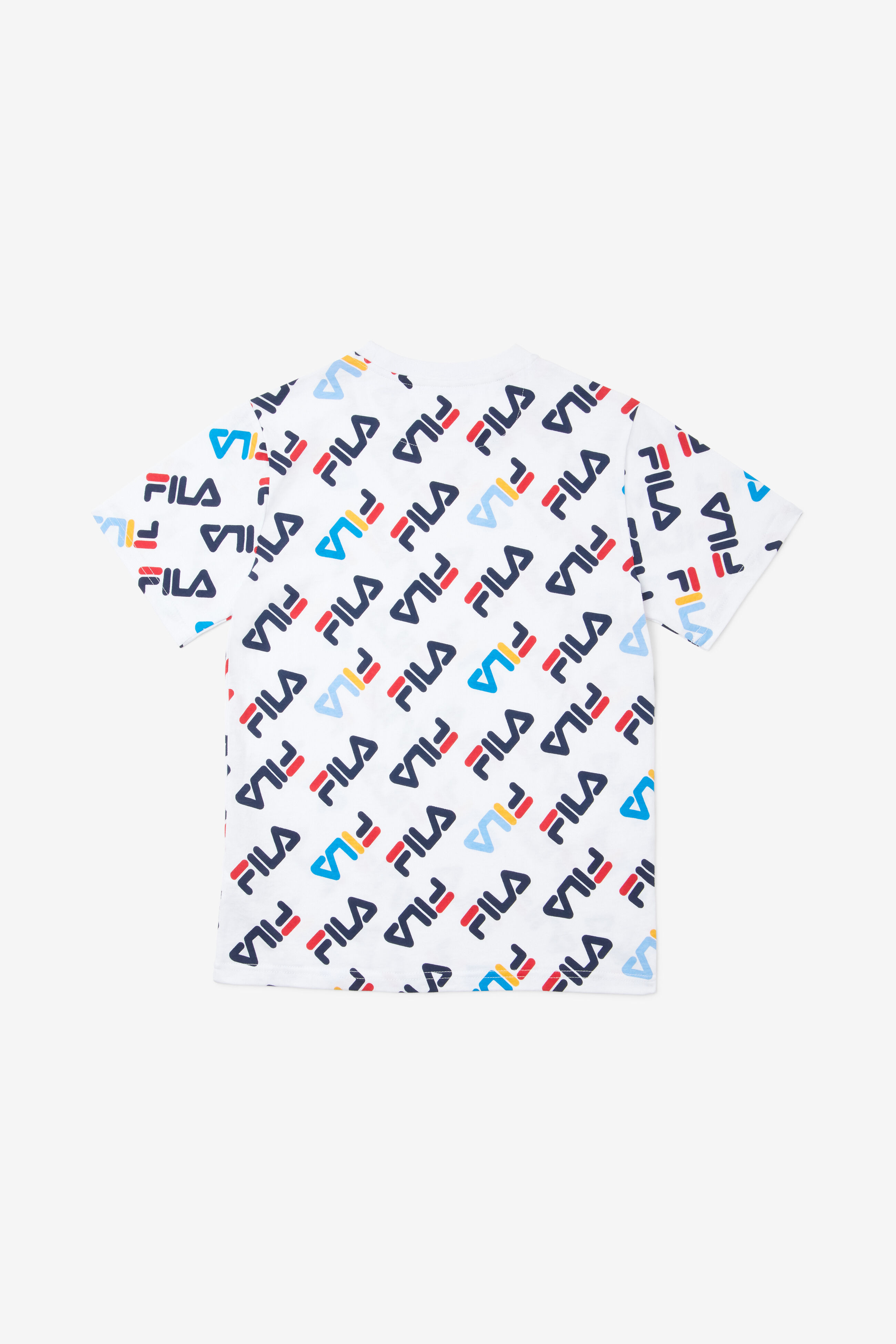 Kids White Cotton Tee Shirt Fila