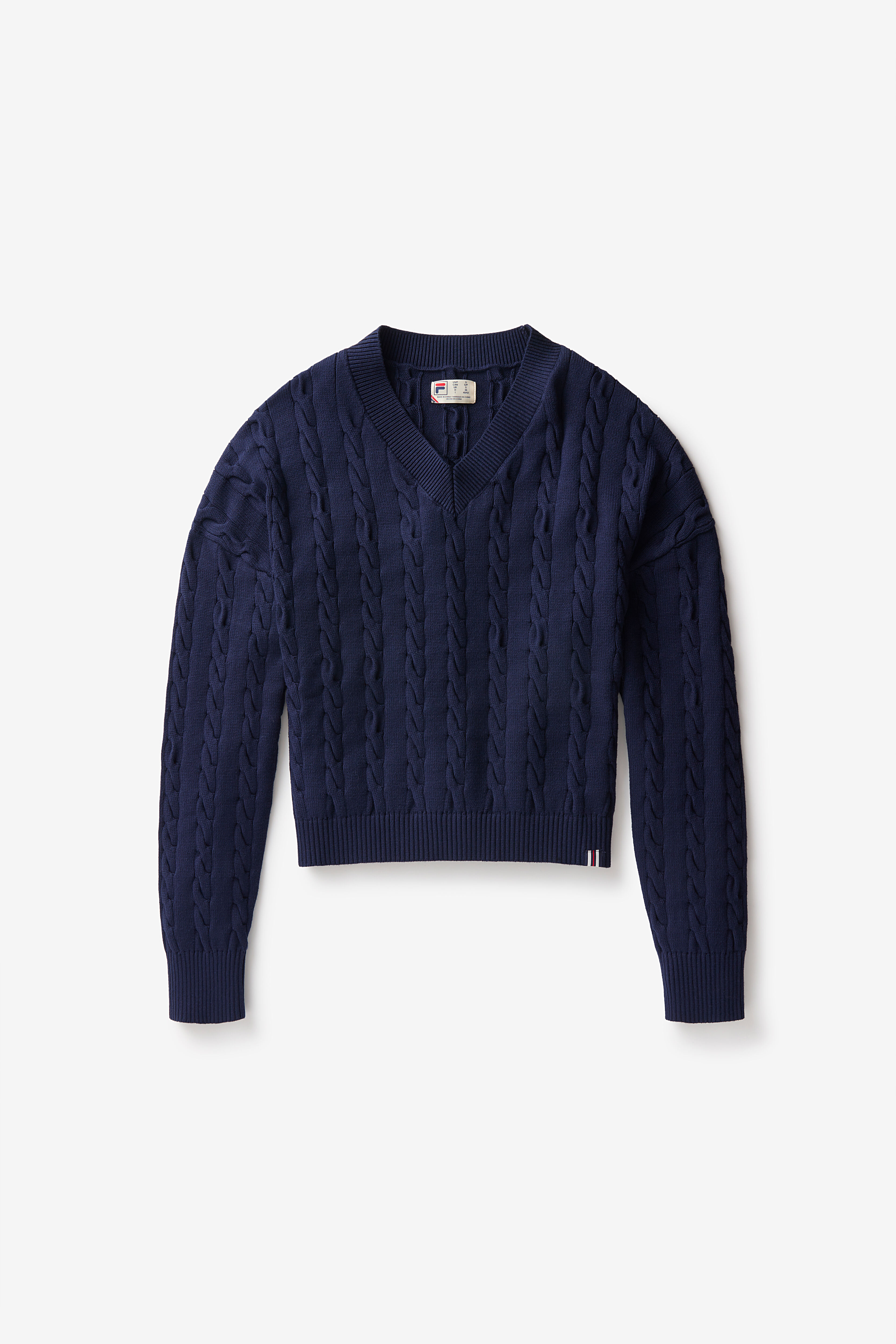 Fila v neck sweater top