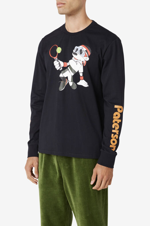 PATERSON X FILA LONG SLV TEE/BLACK/Large