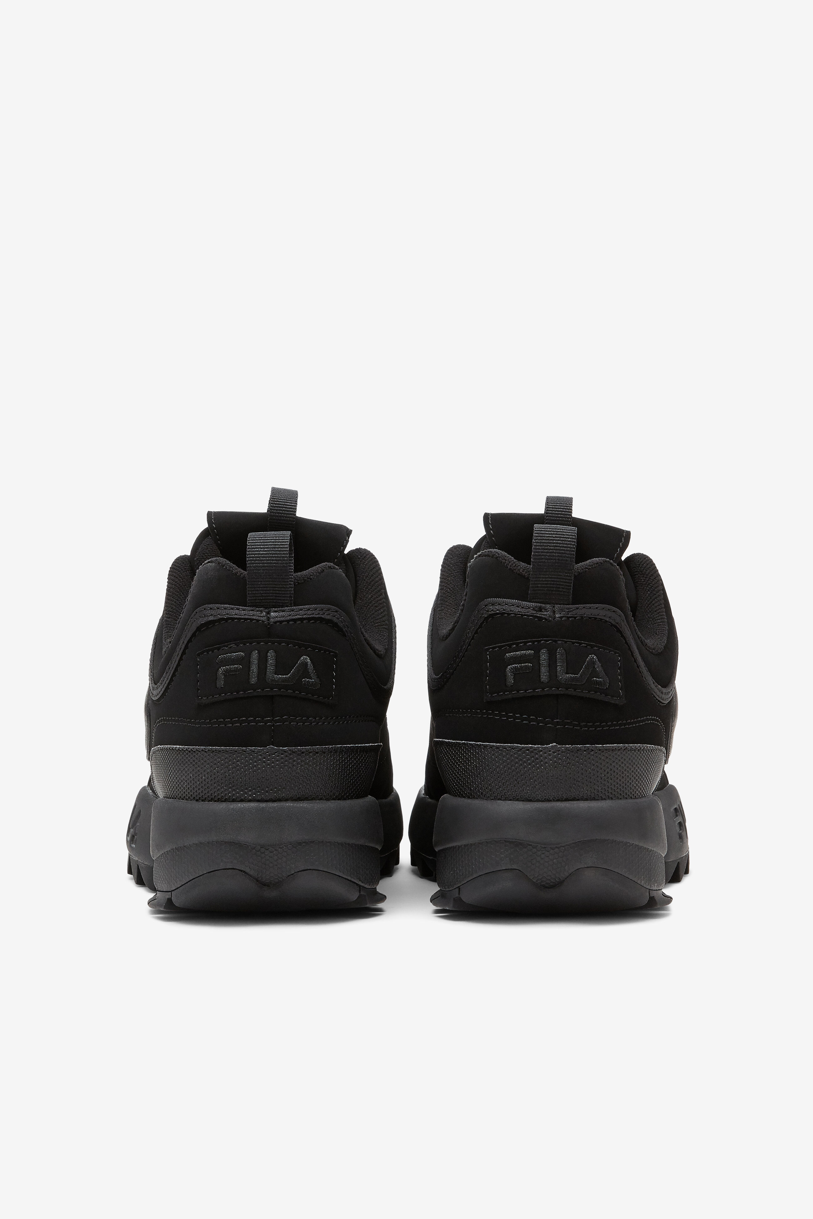 Fila disruptor black suede store