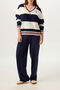 VARSITY V- NECK SWEATER
