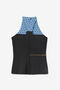 HIGH NECK RACERBACK TANK/BLK/DBLU/RATN/Large