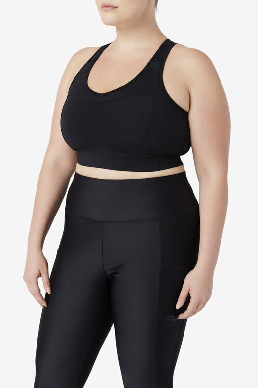 UPLIFT RACERBACK SPORTS BRA/BLACK/5XLarge