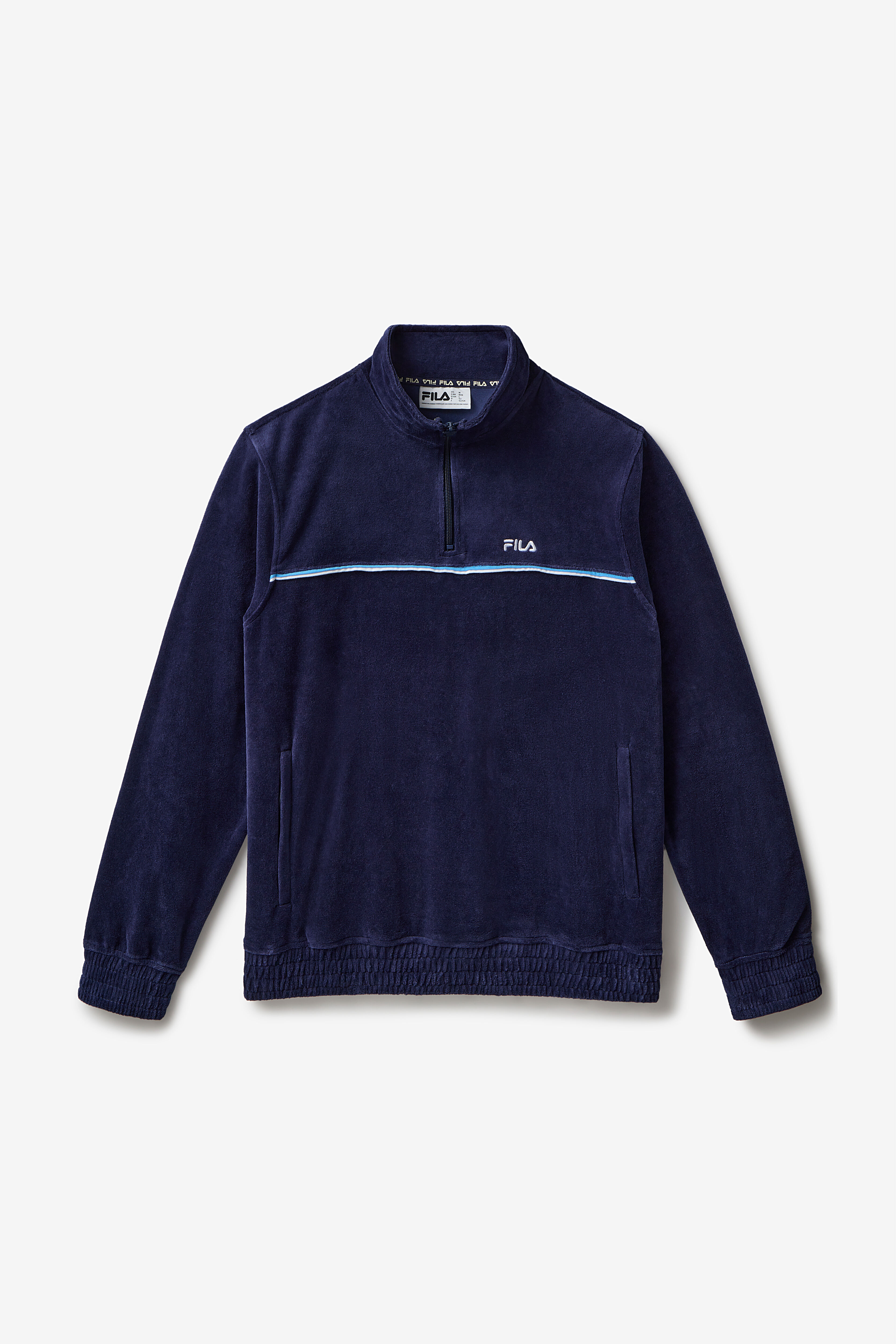 Men s Velour Half Zip Track Jacket Fila