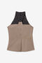 HIGH NECK RACERBACK TANK/STCCO/BLK/WHT/Medium