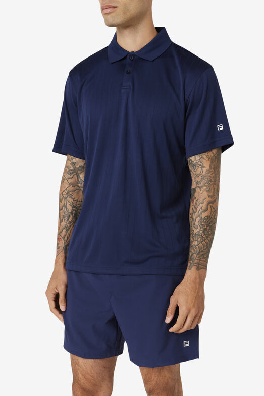 ESSENTIALS DROP NEEDLE POLO