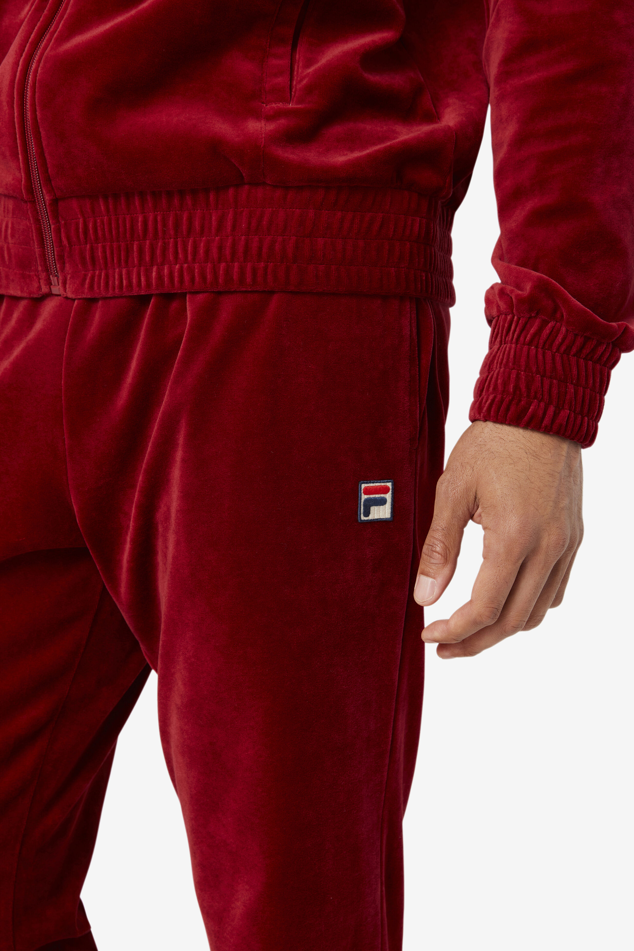 Fila velour hot sale pants mens