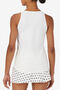 FULL COVERAGE TANK/WHT/BLKP/RATTN/Large