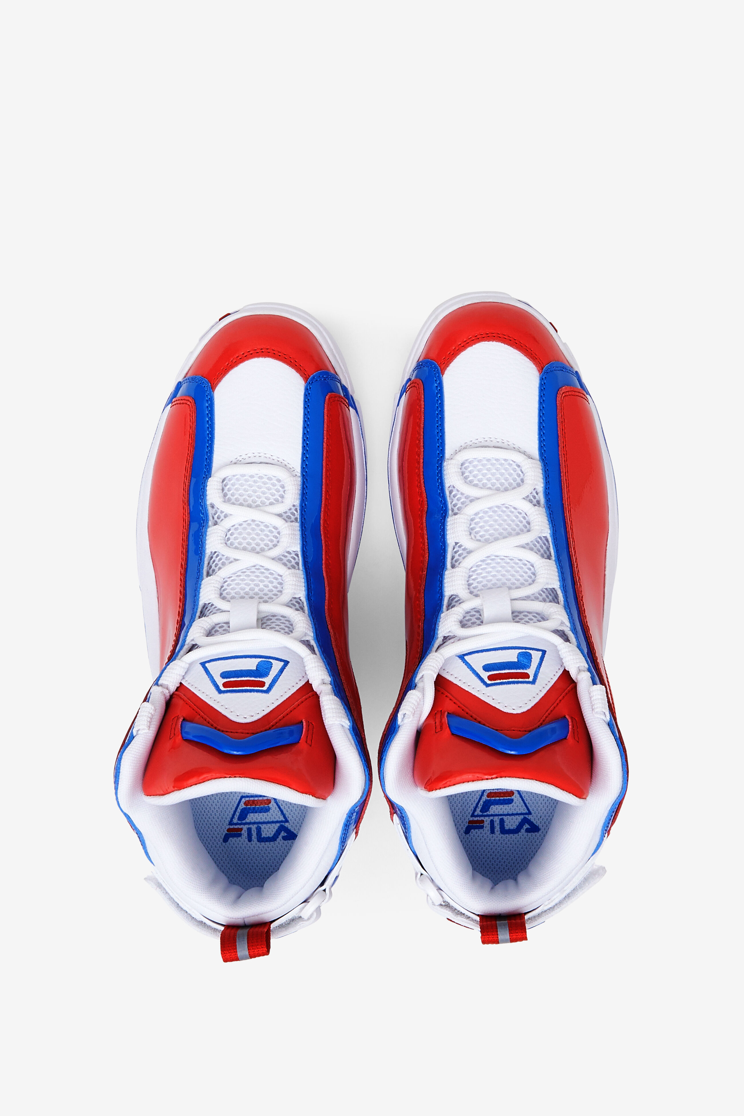 Men s Grant Hill 2 Red White Blue Basketball Shoes Fila