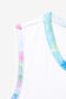 FULL BACK TANK/WHT/TDYE/L