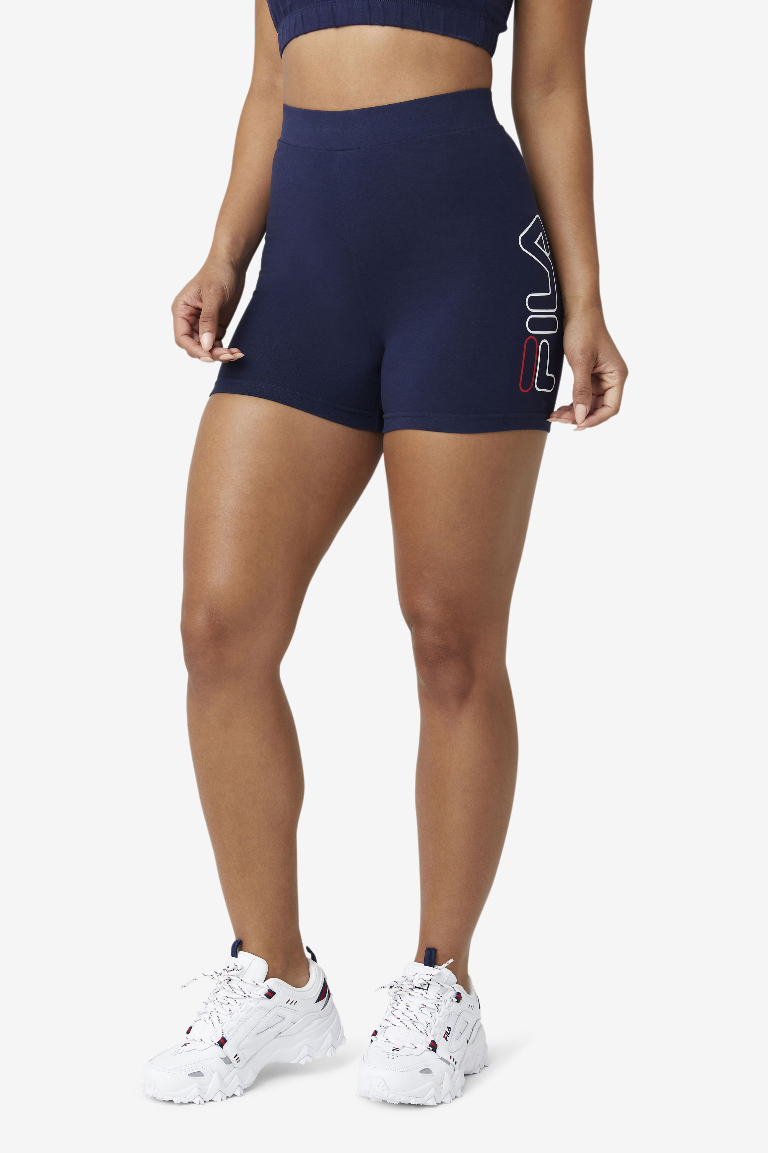 Fila logo cycle shorts hot sale