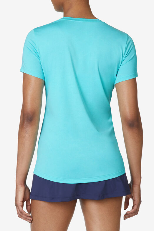 ESSEN SHORT SLEEVE V-NECK TOP