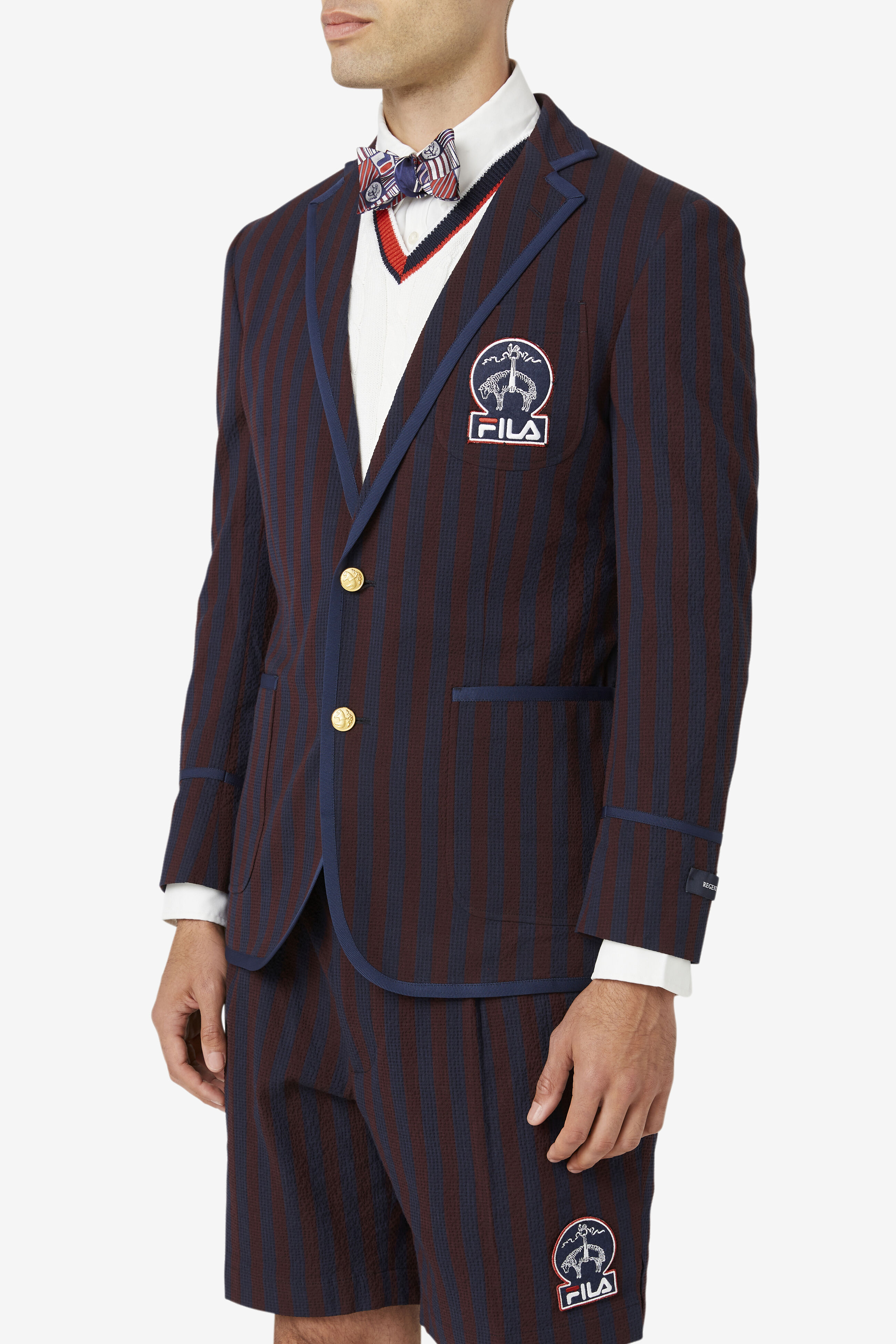Brooks Brothers X Fila Regent Fit Men s Striped Newport Blazer Fila
