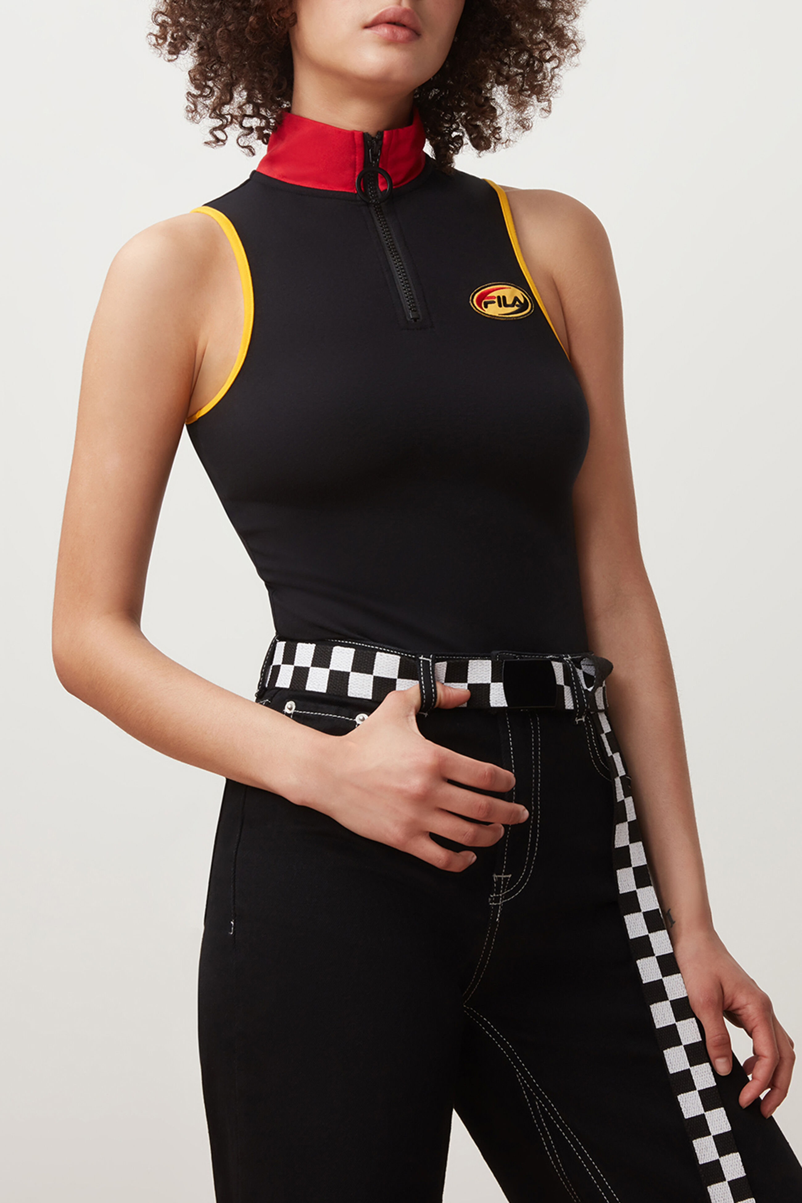 Fila zip up clearance bodysuit