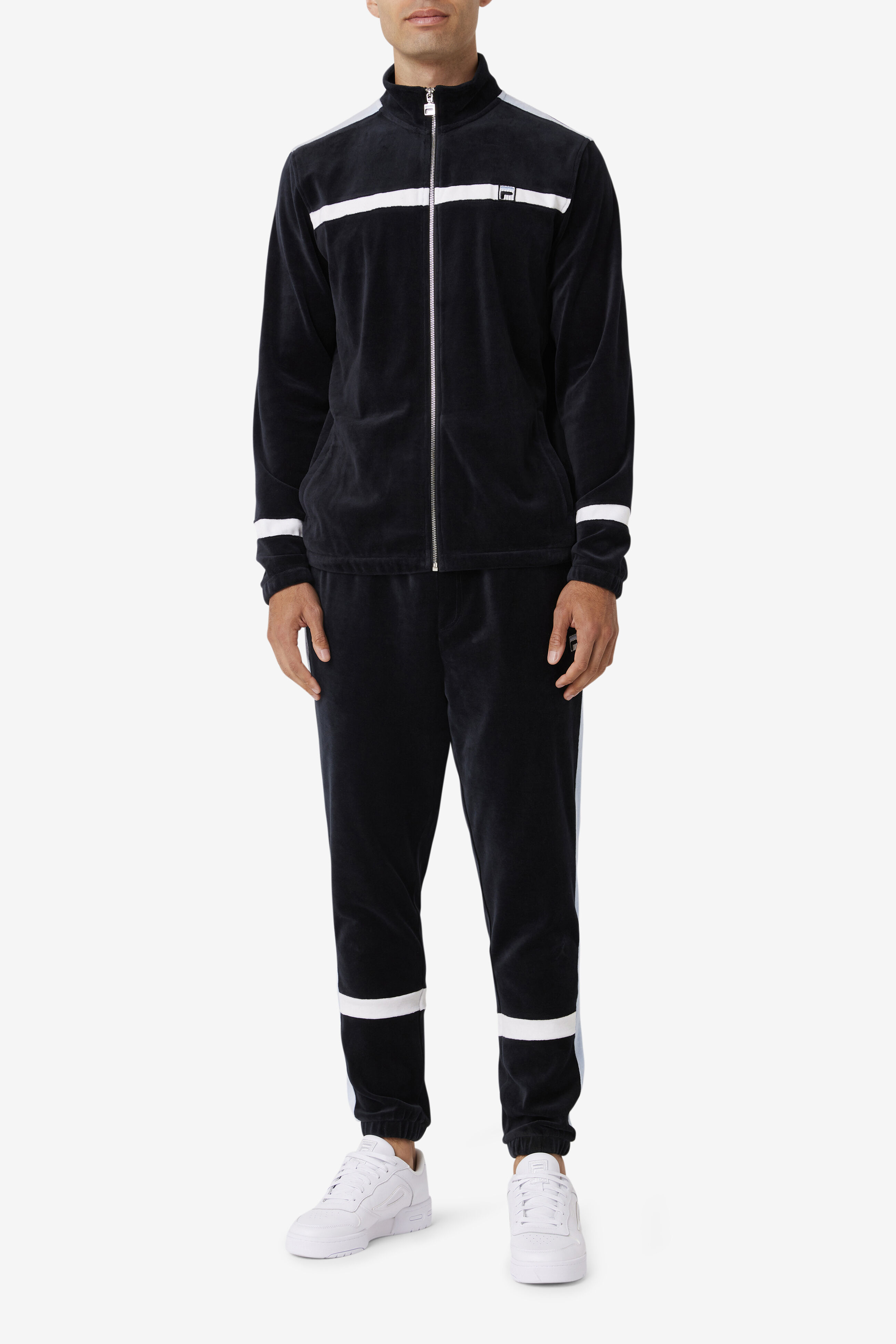 Fila black tracksuit shop