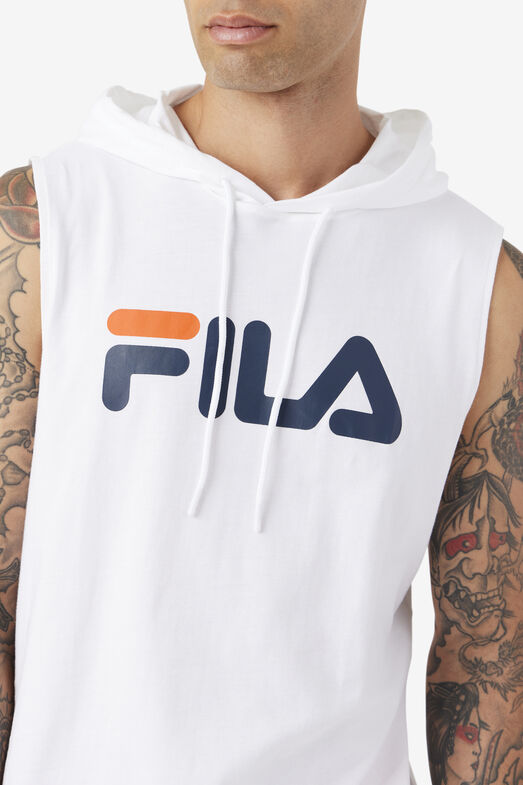 Zany Sleeveless Hoodie Tops Fila