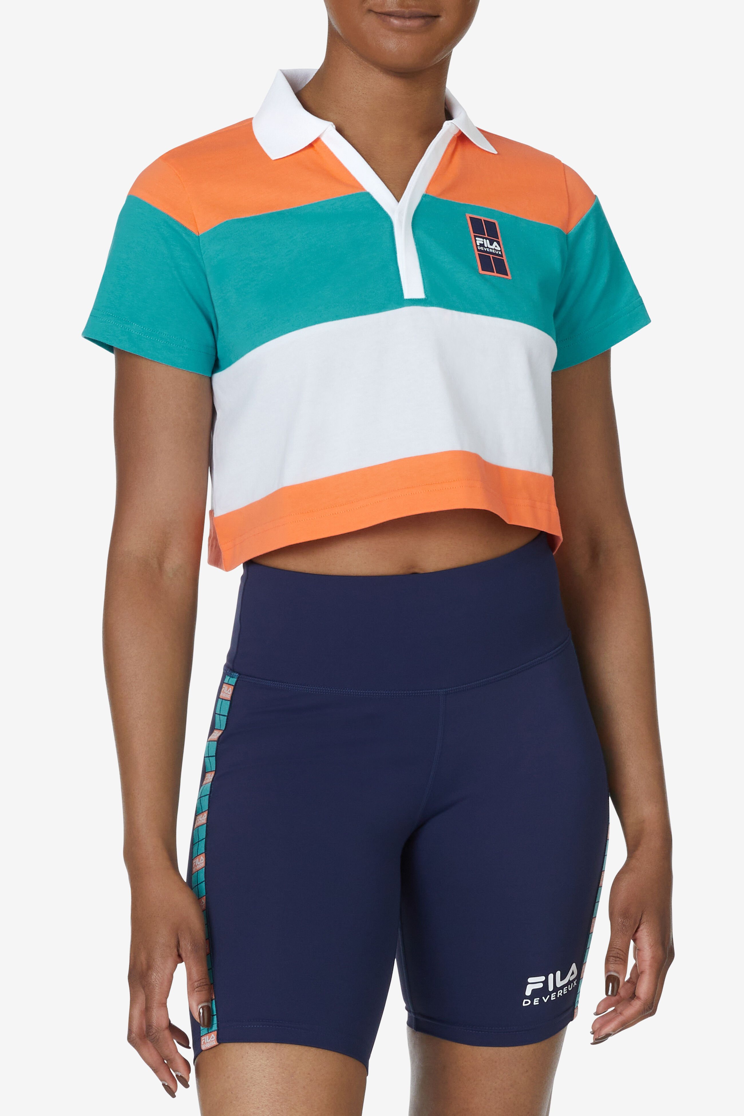 Cropped fila shirt shop