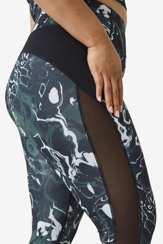 FORZA CONTRAST 7/8 IN LEGGING/BLKMARBLE/1XLarge
