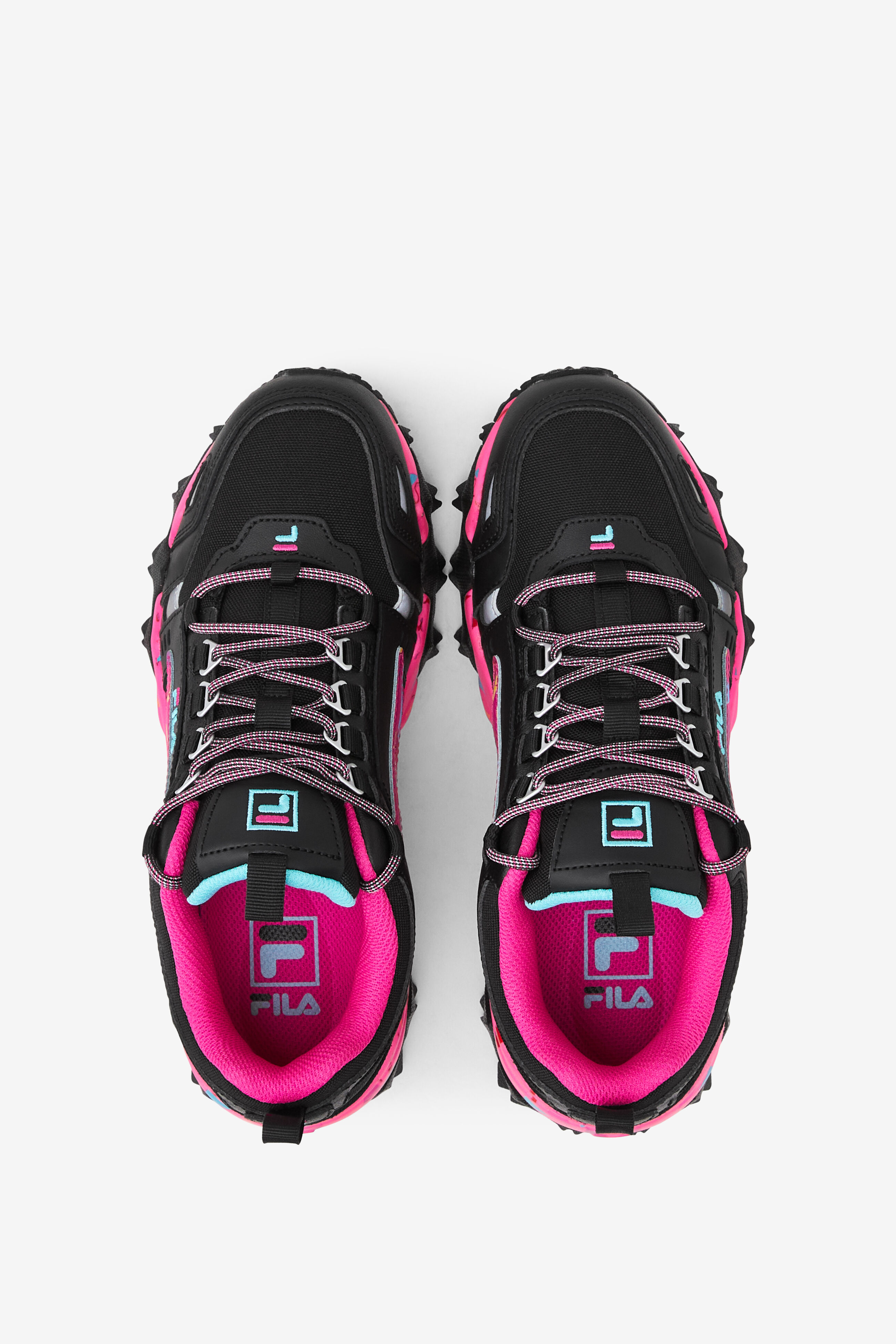 Oakmont TR Women s Black and Pink Sneakers FILA