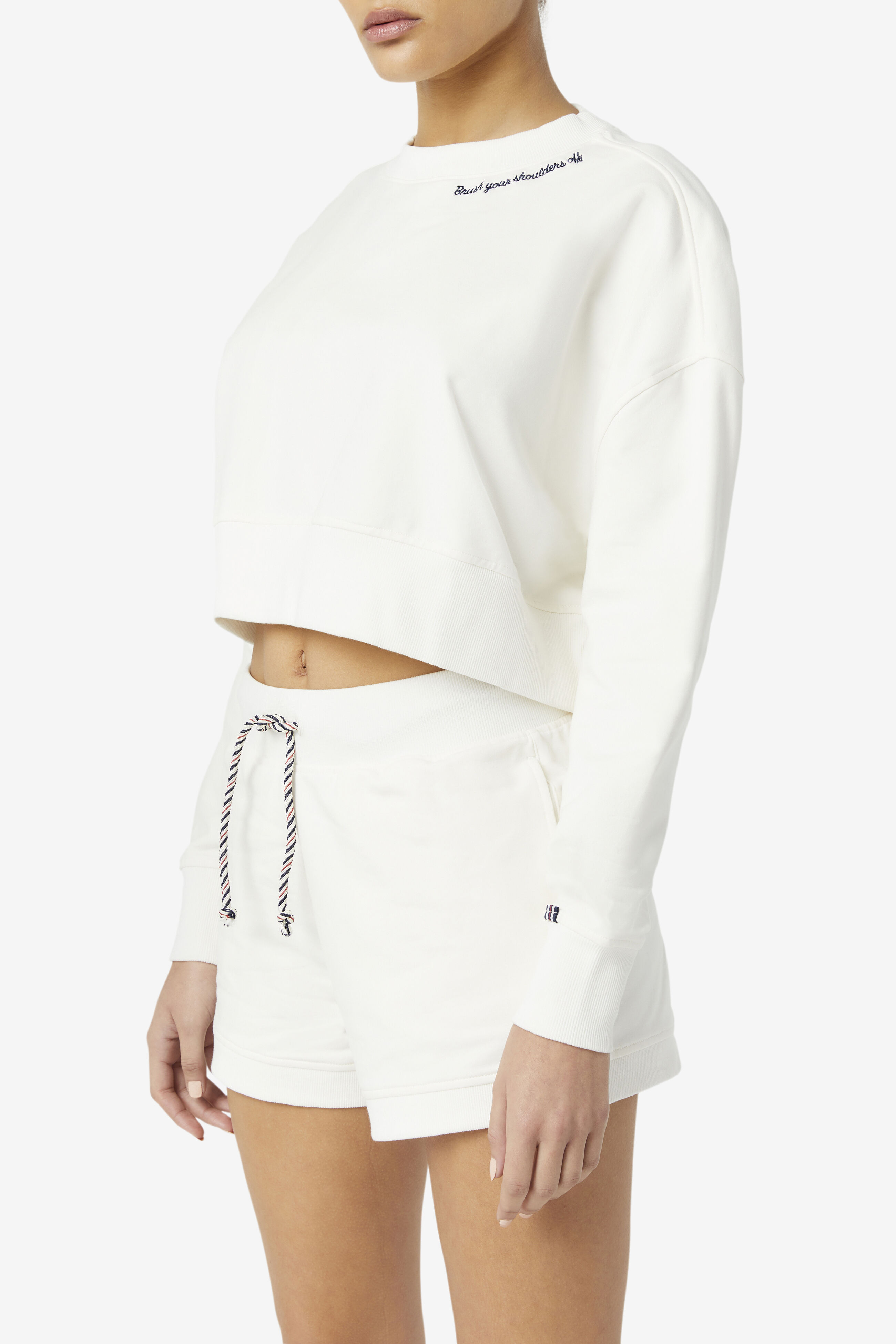 Vitalia Crew Neck Crop Top Fila