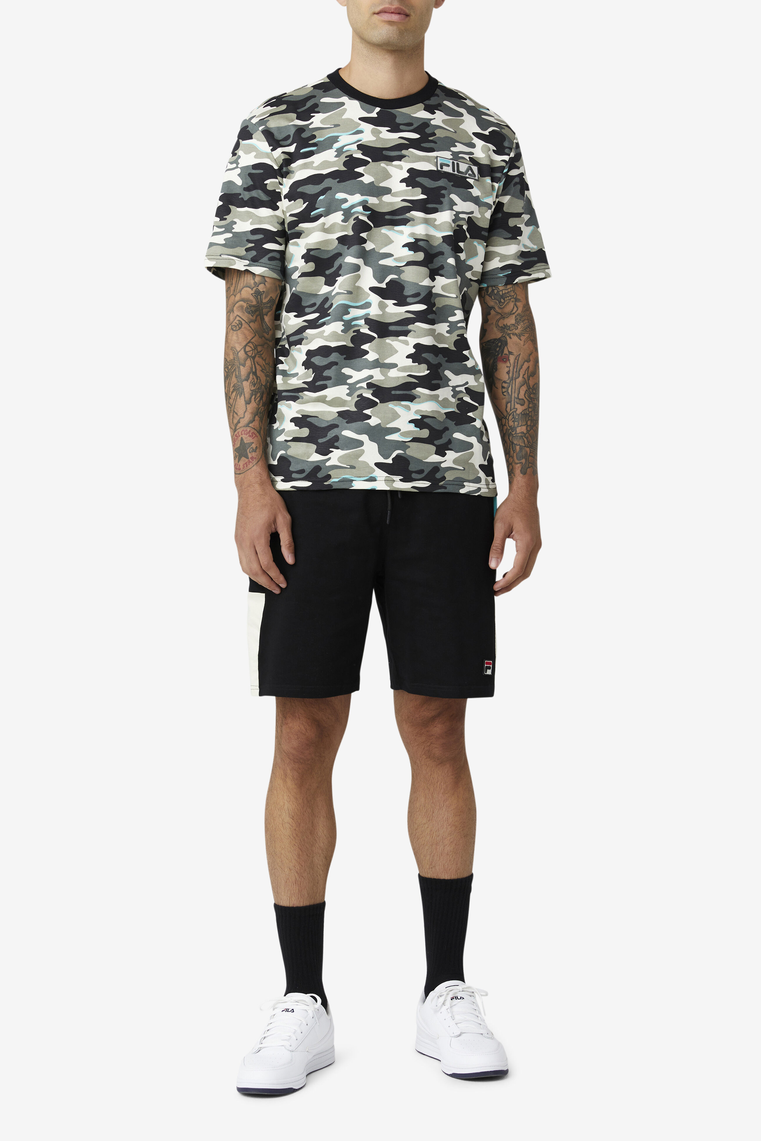 Men s Valentine Camo Tee Shirt Fila