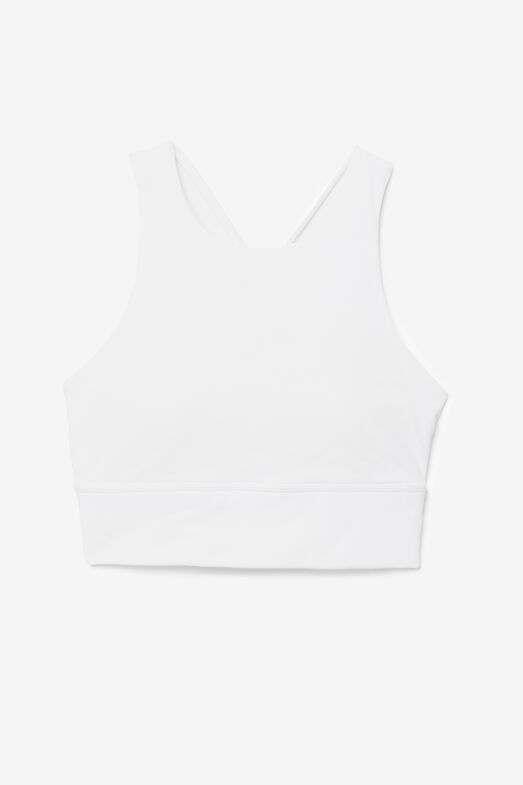 UPLIFT HIGH NECK SPORTS BRA/WHITE/Small