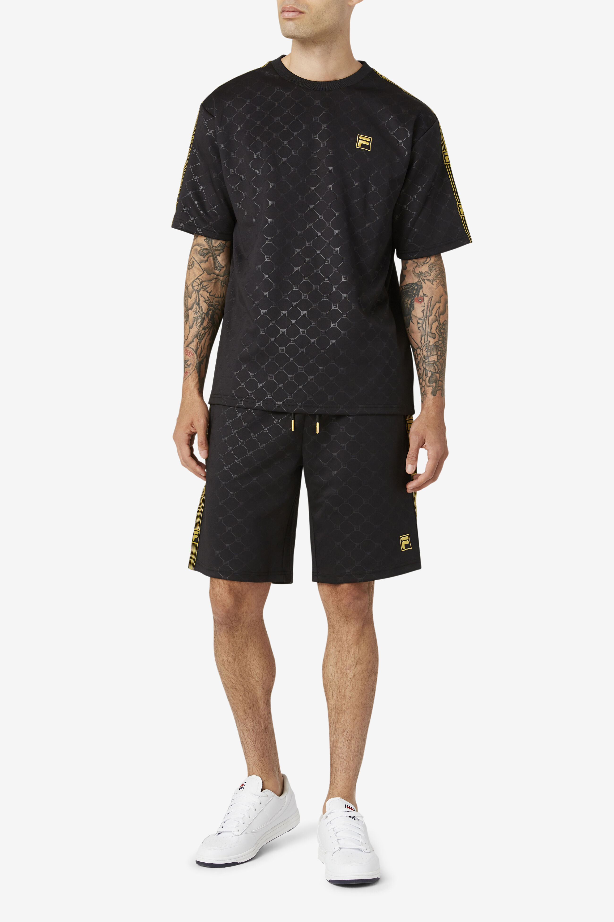 Fila shop shorts gold