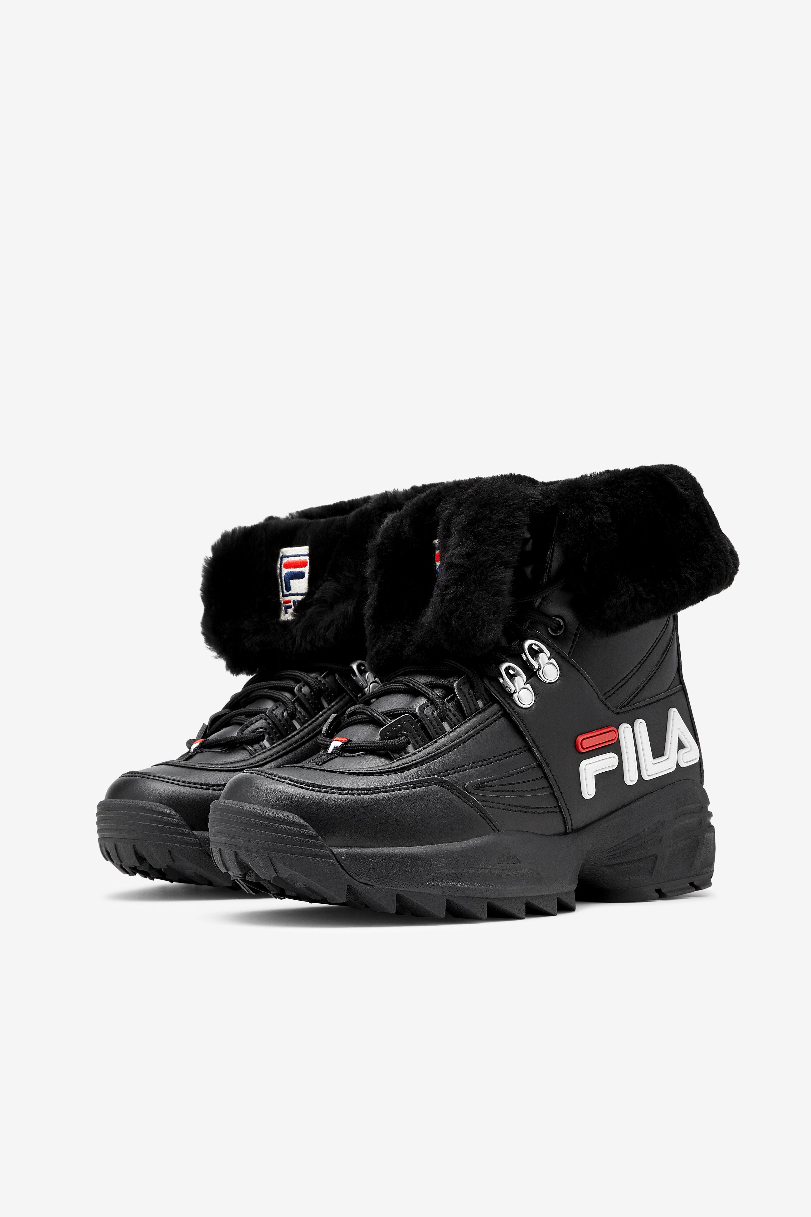 fur fila boots