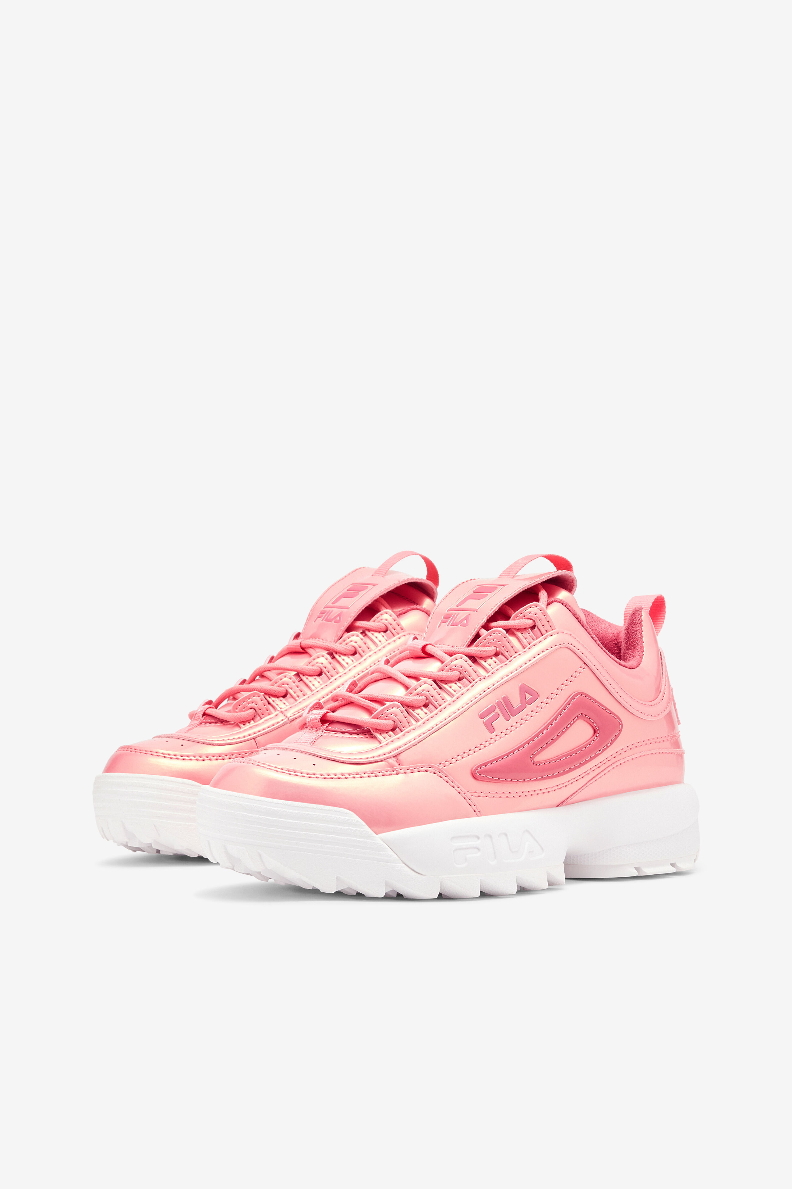 Women s Disruptor 2 Liquid Luster Pink Chunky Sneakers Fila